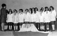 Coro escolar ganador primer premio provincial de canción escolar 1969