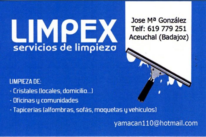 Logo de LIMPEX.- SERVICIO DE LIMPIEZA